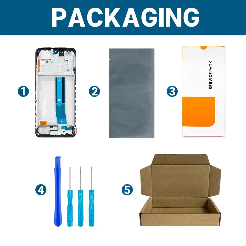 2303CRA44A 23030RAC7Y dla Xiaomi Redmi Note 12S wyświetlacz Digitizer zgromadzenie dla Redmi Note 12S wymiana ekranu dotykowego z ramką — zdjęcie produktu 4