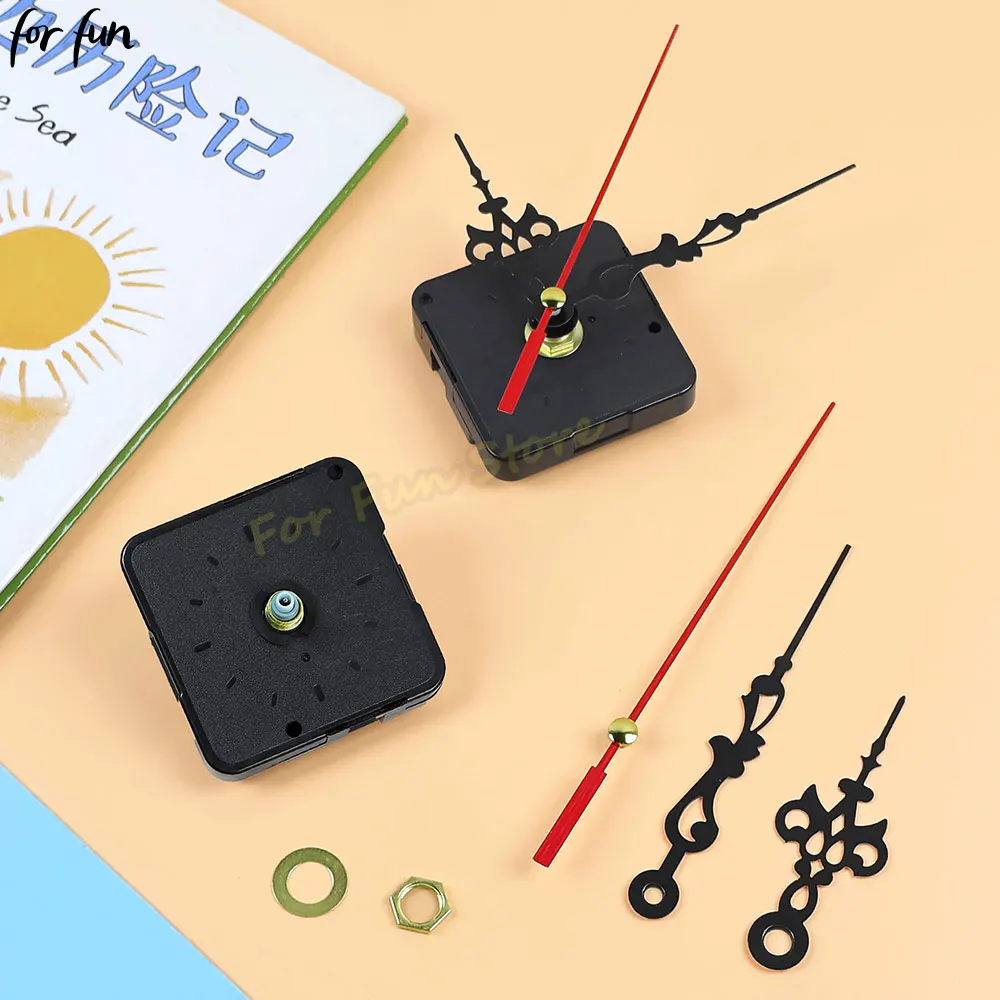 For Fun Clock Mechanism Silent Quartz Movement Machine Wall Hands Pointer Set Clockwise Sweep Second Movement DIY Repair Parts