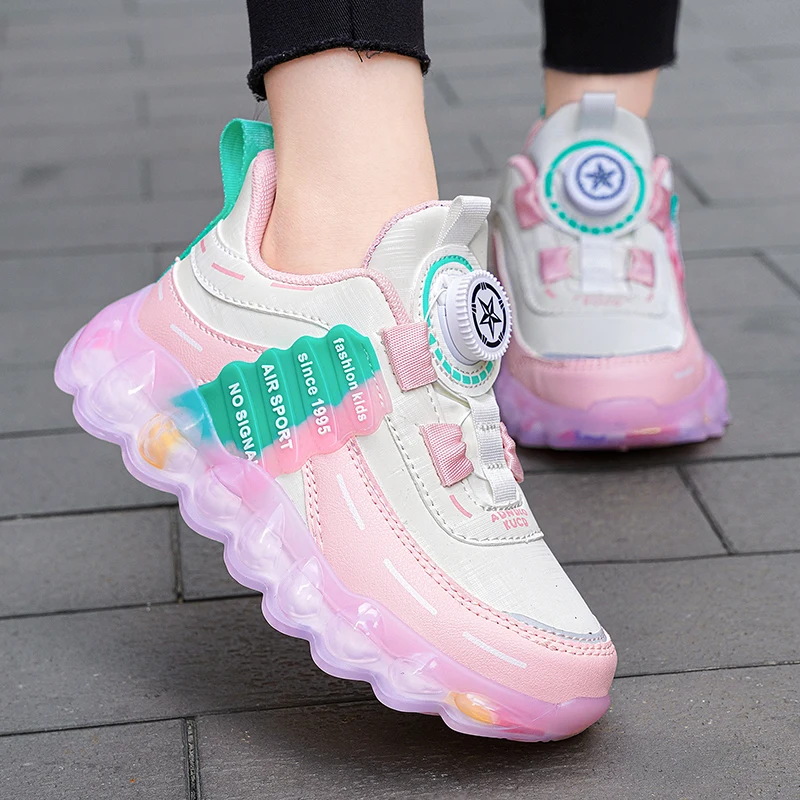 Neue rutschfeste Kinder-Turnschuhe aus Leder für Mädchen im Alter von 5 bis 16 Jahren, lässige Wanderschuhe, rutschfeste Kinder-Jungen-Sport-Lauf-Sneaker – Detail 12