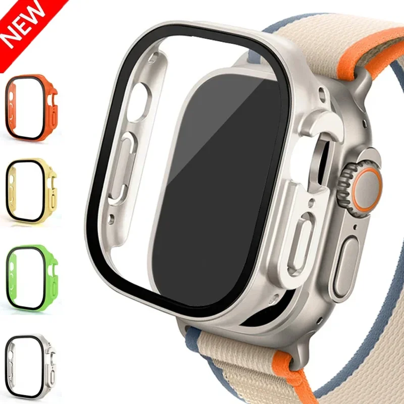 New Cover For Apple Watch Ultra 49mm Case Accessorie Shockproof Bumper+Tempered Glass Screen Protector Aple Watch Ultra 2/3 49mm