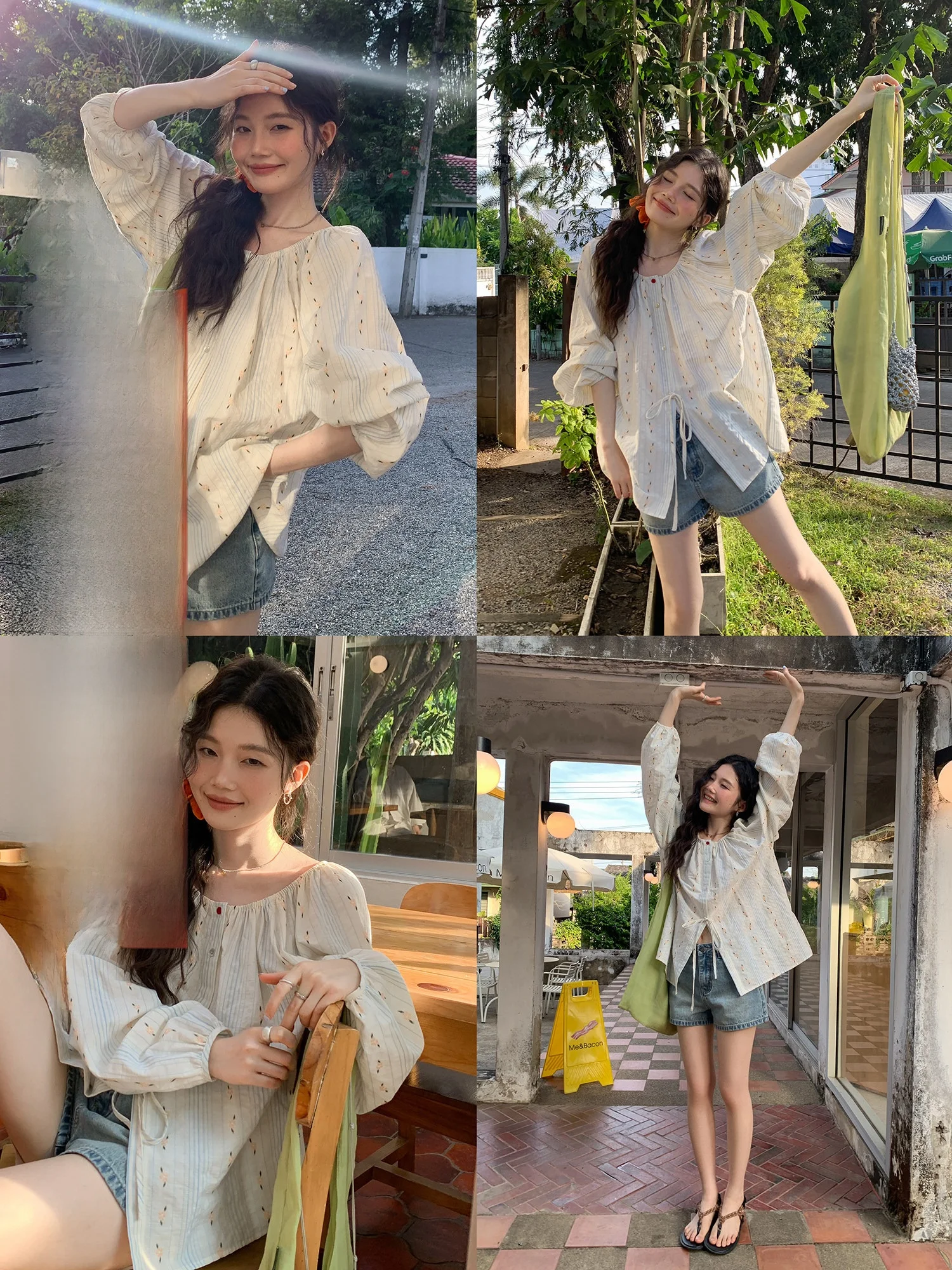 

Элегантная женская рубашка свободного кроя с вышивкой, тонкая, летняя, новая коллекция 2026, модный топ в стиле Lazy для женщин