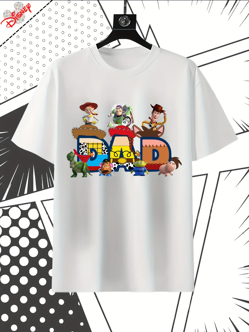 

Футболка Disney Toy Story на день рождения Базз Лайтер Вуди для женщин и мужчин, модная повседневная летняя спортивная свободная футболка с круглым вырезом и короткими рукавами