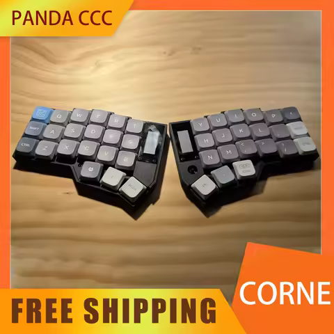 Corne Split Keyboard Tri Mode Wired 2.4G Bluetooth Wireless Corne Split Keyboard RGB Choc Switch Support ZMK Customize PC Gamer