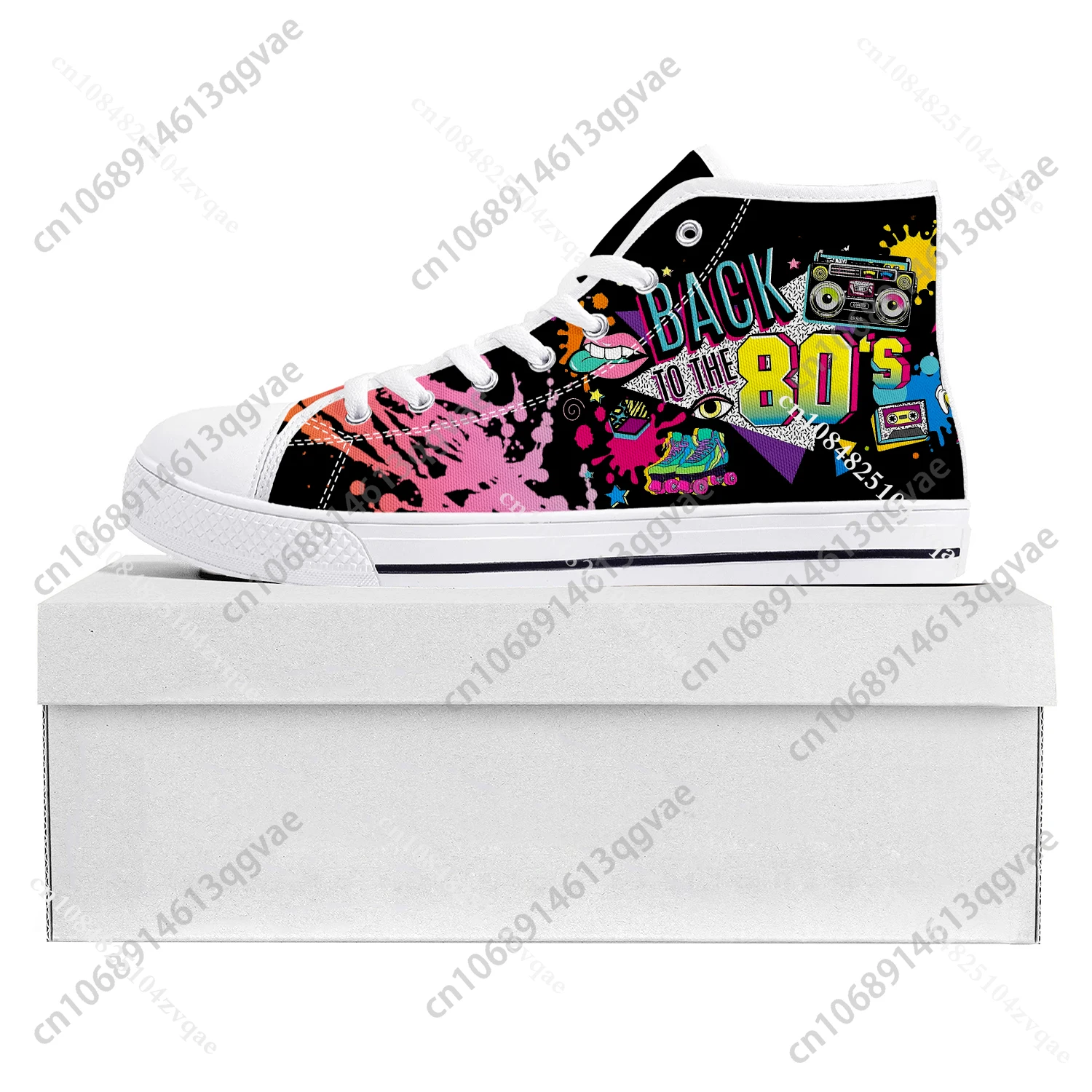 Funny Retro 80s 90s Icons High Top High Quality Sneakers Mens Womens Teenager Canvas Sneaker Couple Shoes Custom Made Shoe