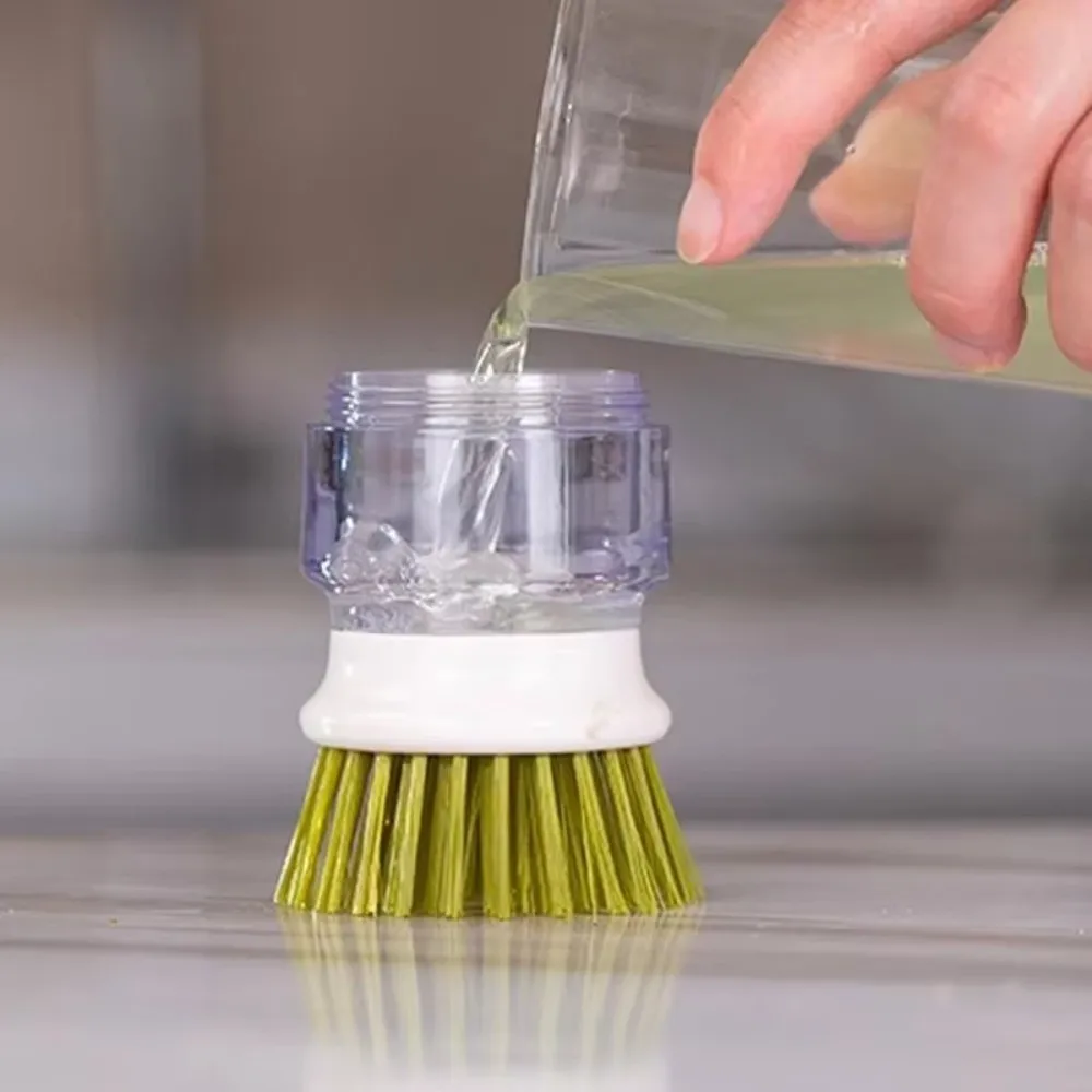Removable With Soap Dispenser Dish Brush Multi Use Cleaning Tool Washing Brushes Non-greasy Pot Brush Cookware