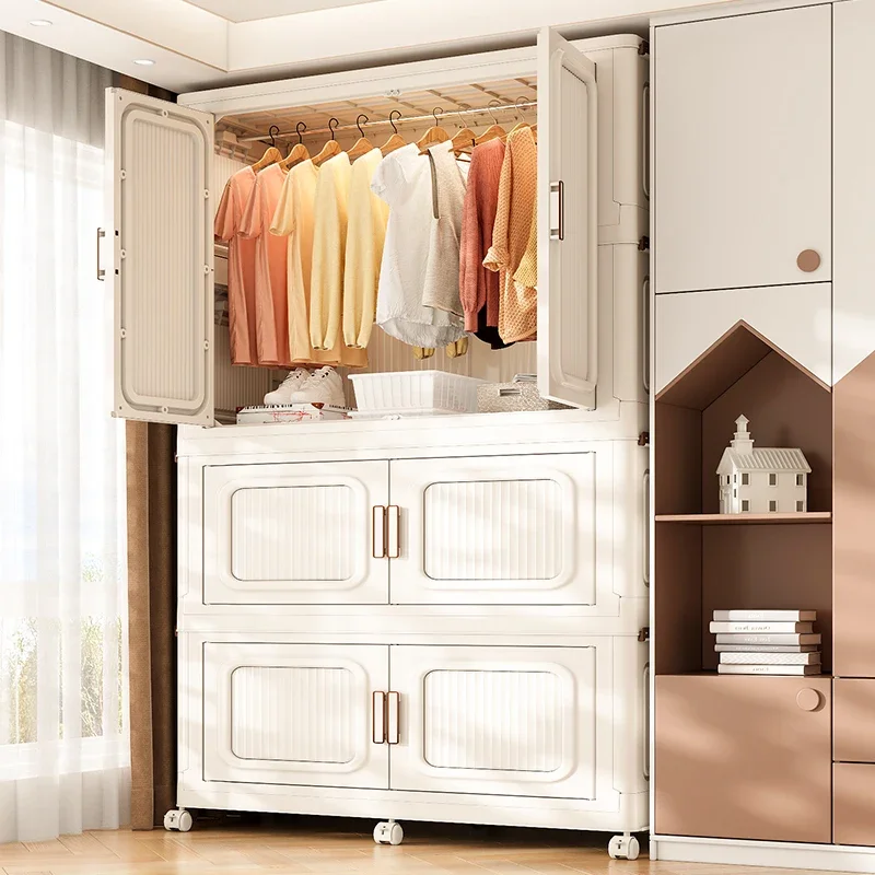 Tragbarer Babygarderobe, einfach zu installierender tragbarer Kleiderschrank