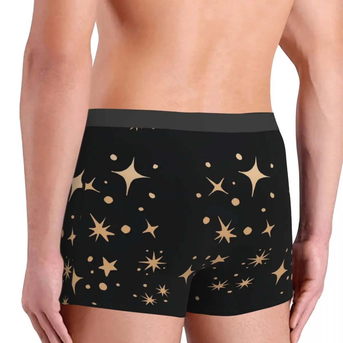 Shorts College Star Art pour hommes, sous-vêtements sexy en coton, culottes à la mode