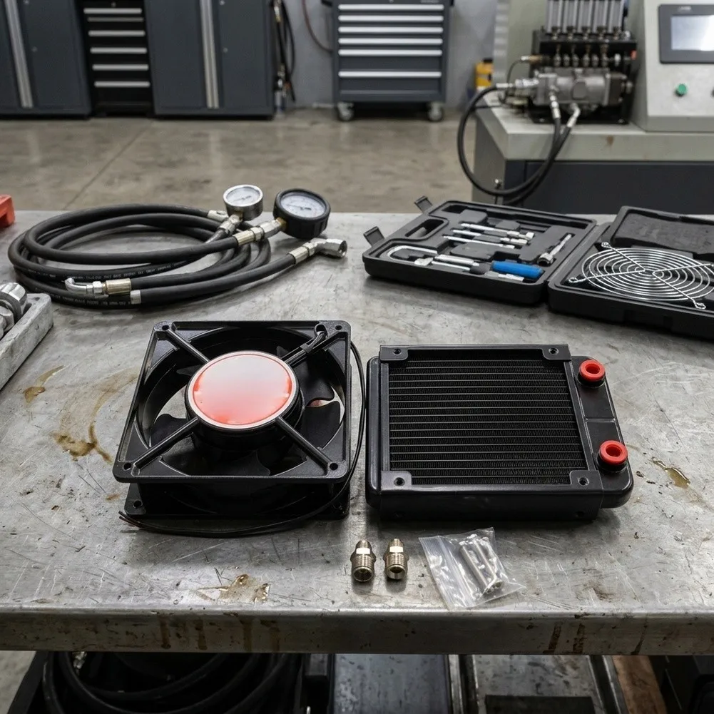 Common Rail Injector Testing Equipment Cooling Fan Kit for Consistent Thermal Control in Calibration Laboratories