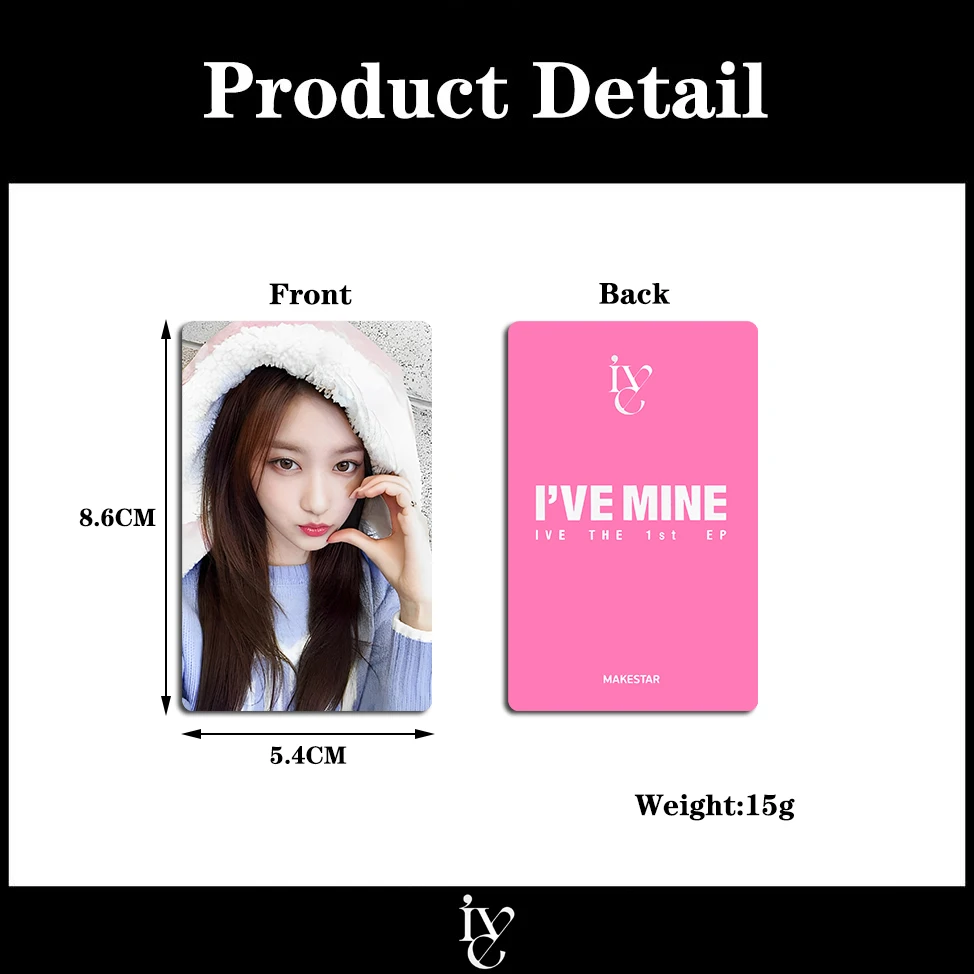 1VE Girl Group 1VE MINE 1st EP Ms Bonus Bunny Cape Little Card Yujin Gaeul Wonyoung LIZ Rei Leeseo Little Card