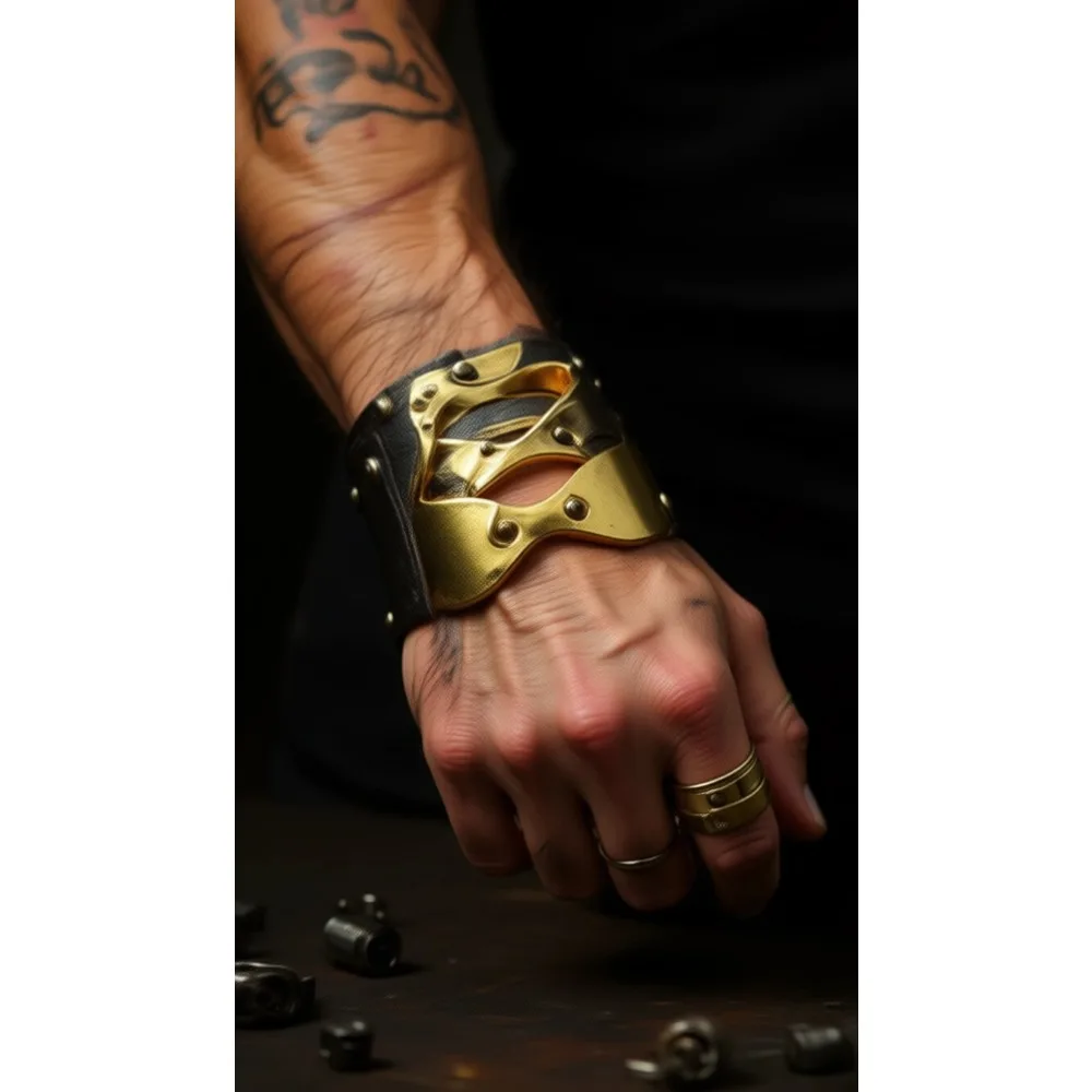 

Массивные золотые браслеты для женщин, нестандартные, многослойные, эффектные украшения, подарок