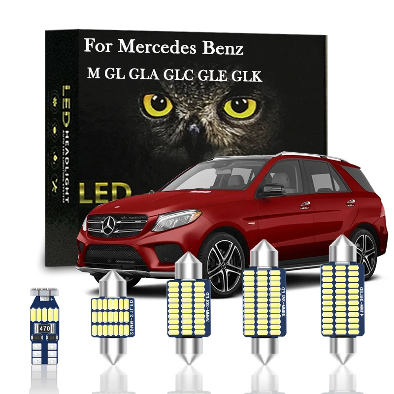 

Canbus Interior Lighting LED For Mercedes Benz M ML GL GLA GLC GLE GLK Class W163 W164 W166 X164 X166 X204 X156 X253