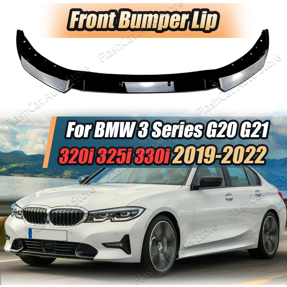 

G20 G21 LCI Car Front Bumper Splitter Lip Spoiler Diffuser For BMW 3 Series 320i 325i 330i 2019 2020 2021 2022 Body Kits