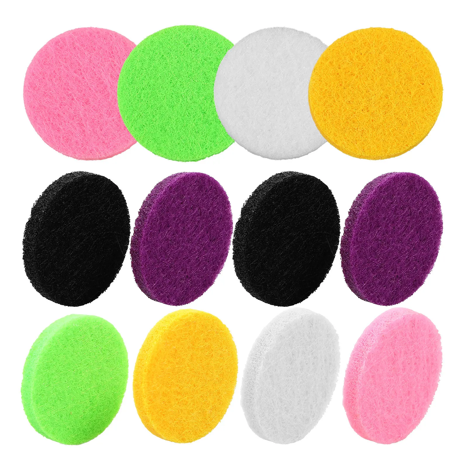 12 Pcs Car Diffuser Refill Aroma Fragrant Pad Aromatherapy Felt Pads Replacement