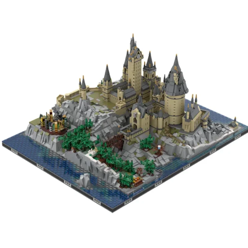 Moc Building Bricks Micropolis Castle Modular Model Technology Block City Street View Blocks Toy DIY Assembly Christmas Gift