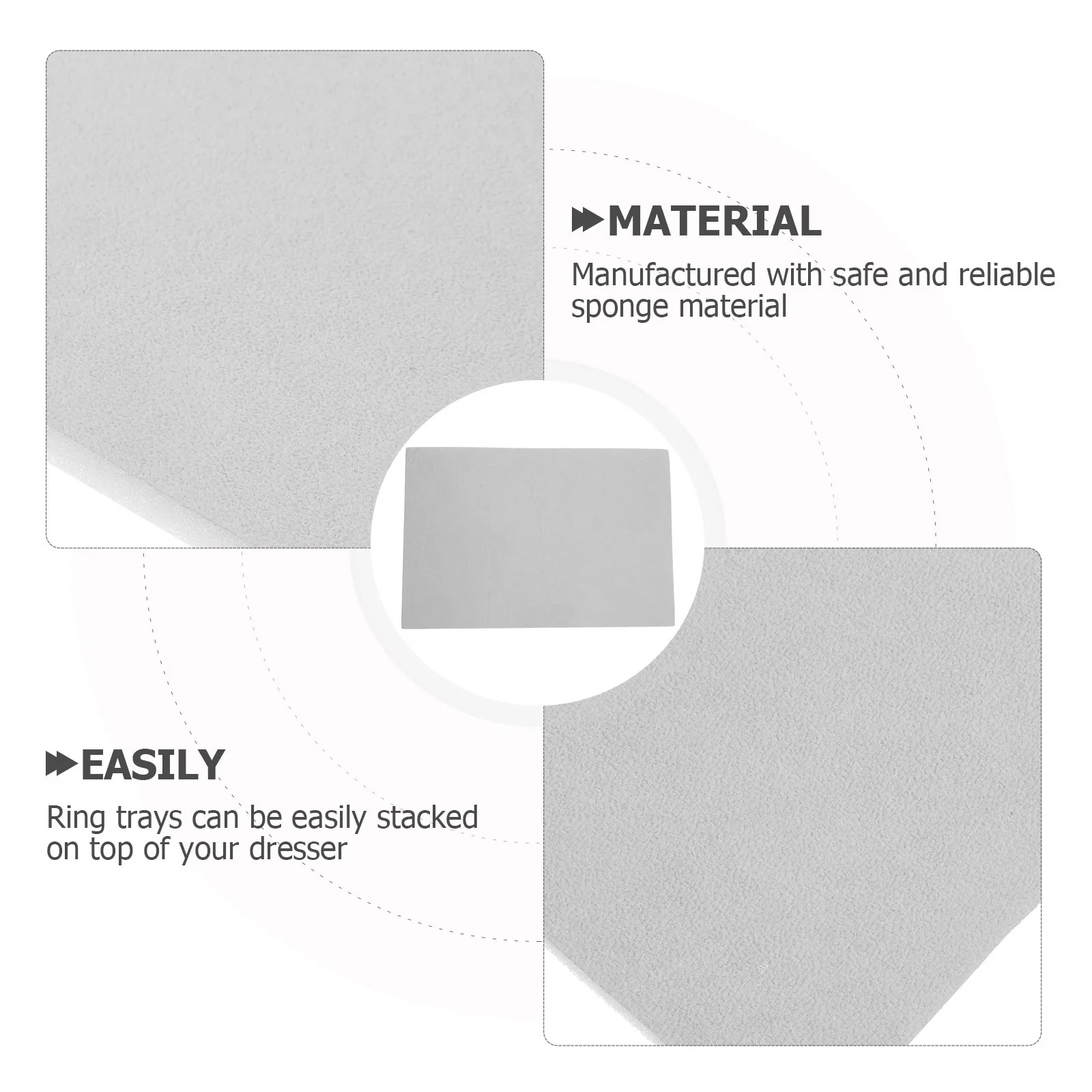 

Display Tray Sponge Earring Box Insert Insert For Ring Earring Studs Holder Storage Pad Foam Organizer Case Liner