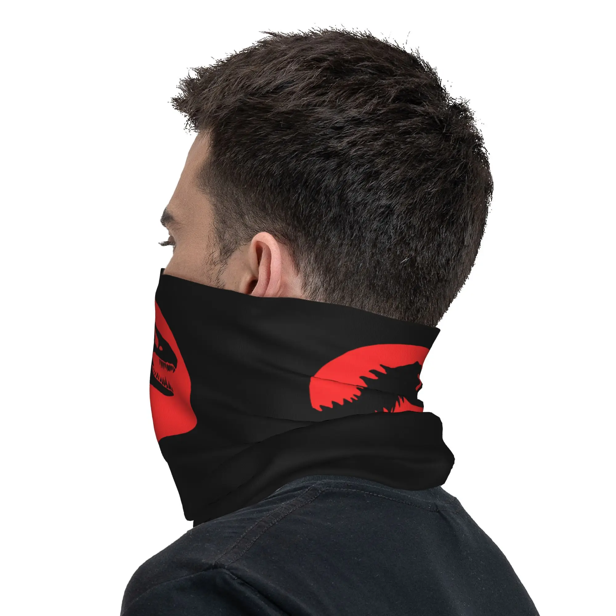 Dinosaurus Jurassic Park Bandana Nekhoes Gedrukt Masker Sjaal Multifunctioneel Gezichtsmasker Rijden Voor Mannen Vrouwen Volwassen Winddicht