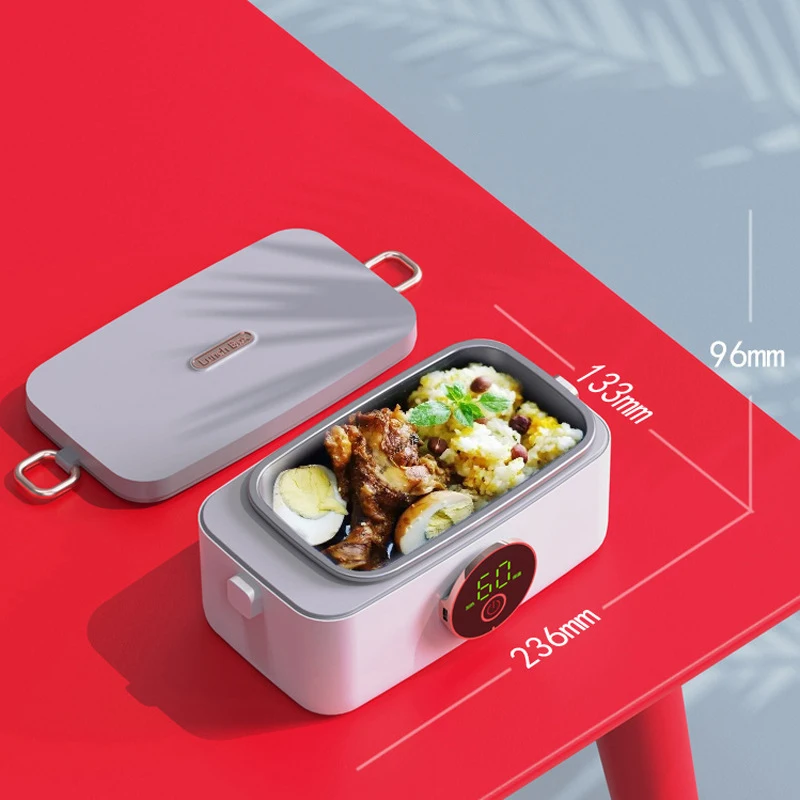 Wireless Electric Lunch Box 16000mAh USB Rechargeable Bento Box 1000ml Portable Lunch Box Insulated Food Warmer Food Container