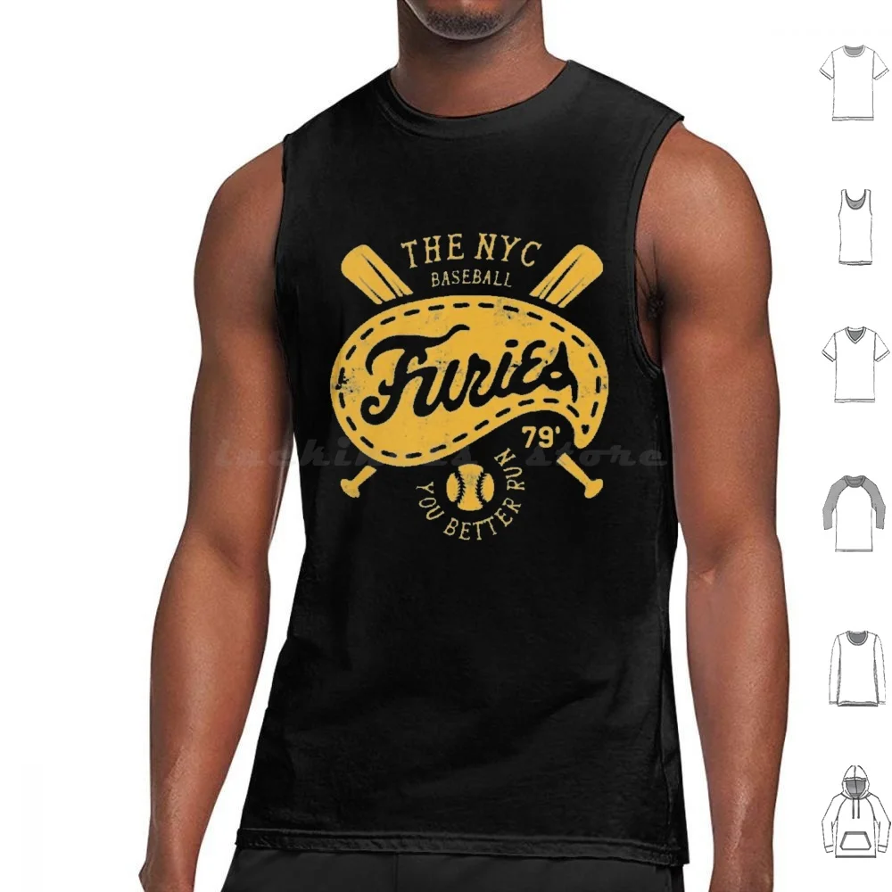 Rare!!!-Baseball Furies Tank Tops Print Cotton Come Out To Play The Baseball Furies Furies Rub Dirt On It Baseball Player