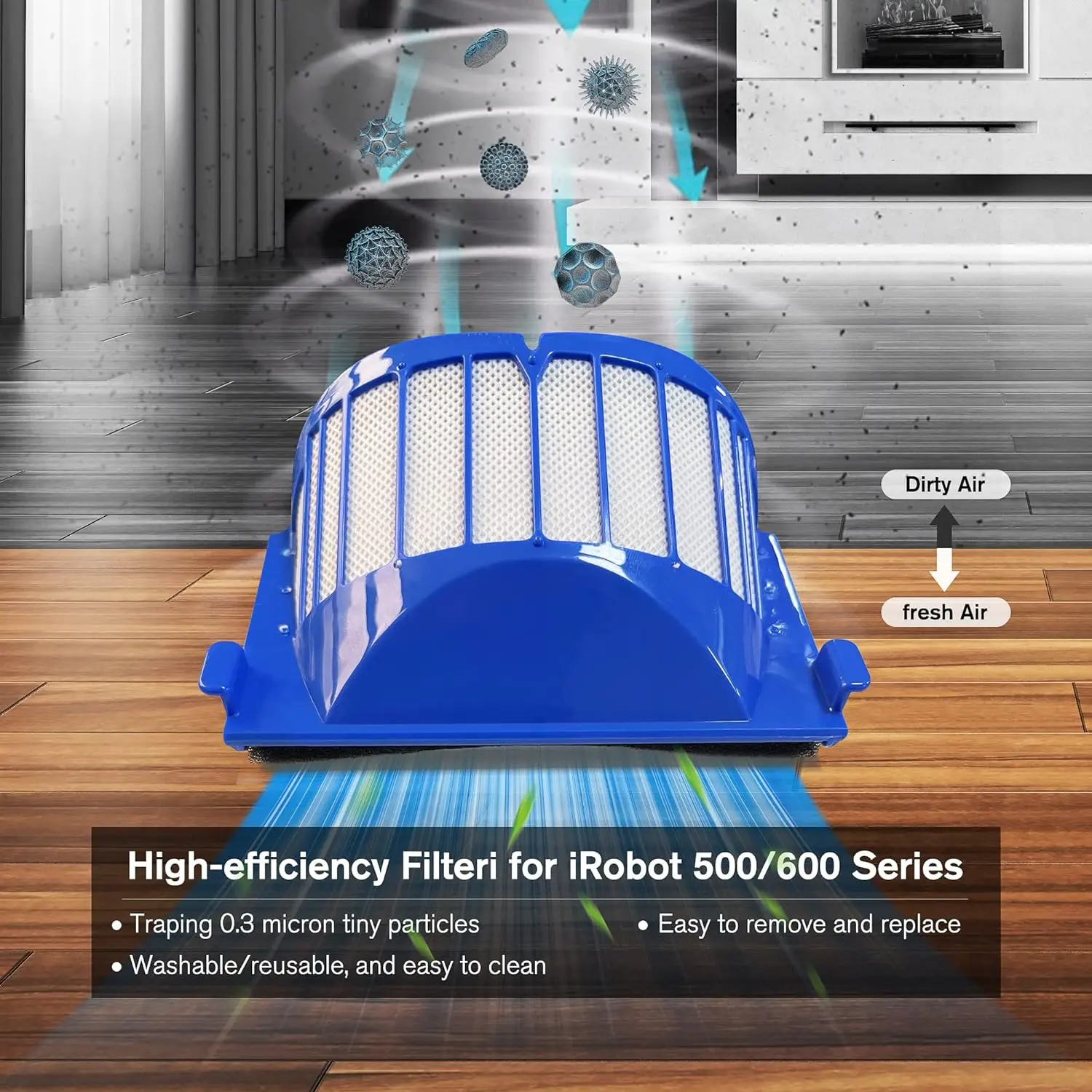 Części zamienne Akcesoria do iRobot Roomba 675 670 665 690 692 694 671 677 650 655 614 Filtr szczotki bocznej głównej rolki
