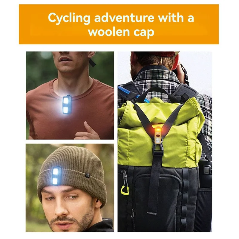 A92p clipe na bicicleta luz-pequena luz recarregável para corredores, ideal para caminhadas de cães à noite, acessórios de corrida perfeitos