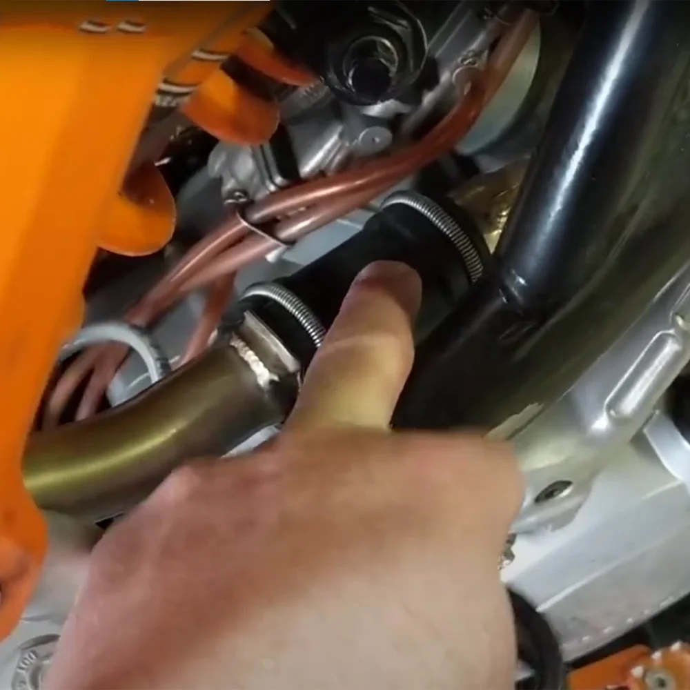 ل KTM XC SX EXC XCW 125 250 300 2017 - 2025 دراجة نارية الملحقات كاتم الصوت العادم الأنابيب ختم كم حلقة الربيع اقتران خرطوم