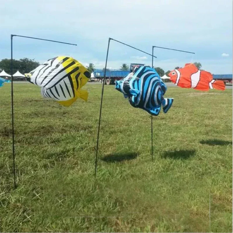 Plug ground fish kite outdoor power kite flying toy kites inflatable kites for adults flying eagle kite Home air conditioner fun
