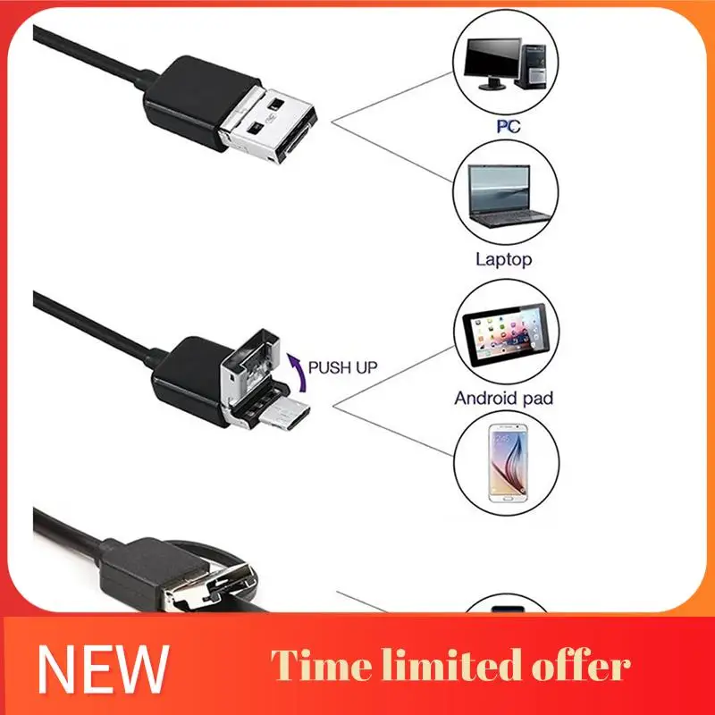 

ABRN-USB Endoscope Type C Borescope For OTG Android Phone 7Mm Inspection Snake Camera
