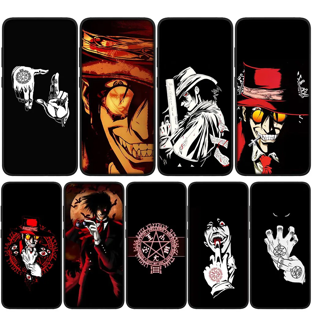 Alucard Hellsing Soft Casing for Samsung Galaxy S21 S20 Fe S23 S22 Ultra S8 Plus A12 A13 A21S A71 S7 Phone Cover Case