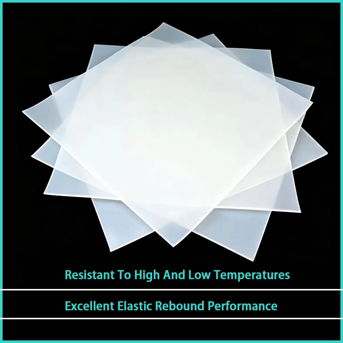Thickness 0.5-20mm semi transparent silicone rubber sheet for equipment buffering, etc
