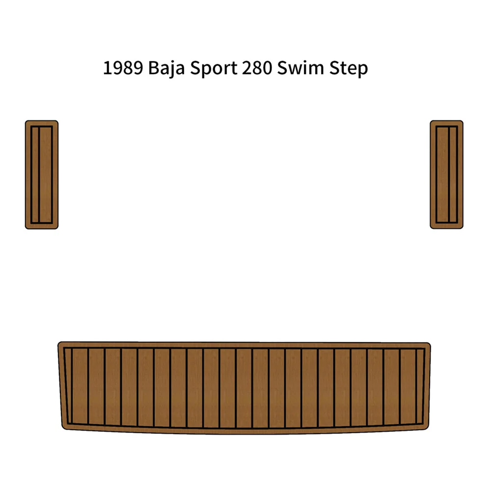 

1989 Baja Sport 280 Swim Step Boat EVA Faux Foam Teak Deck Floor Pad