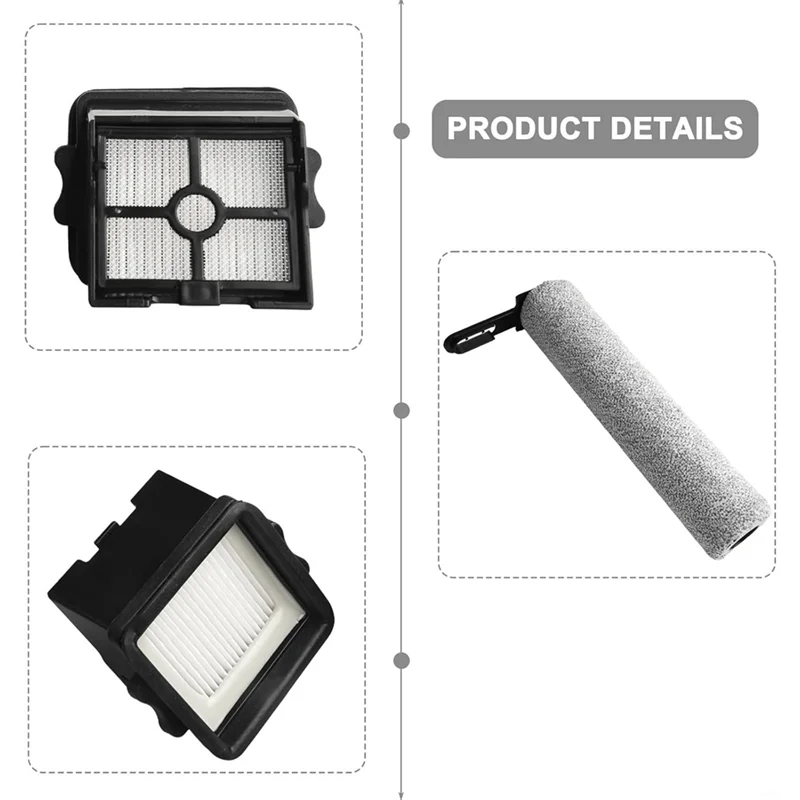 

AA01-Сменная щетка-ролик и фильтр Hepa для наборов аксессуаров для напольного пылесоса Ultenic AC1 Elite