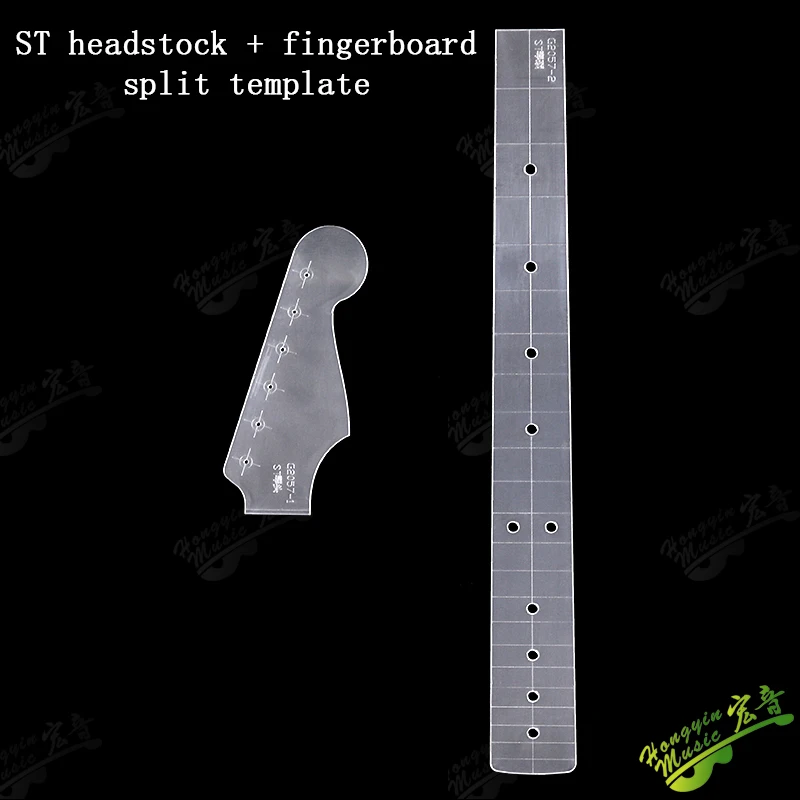 ST TL GR نمط الغيتار الكهربائي غراب الرأس + لوحة الأصابع سبليت قالب الرقبة قالب أكريليك شفاف قوالب صنع الجيتار #2