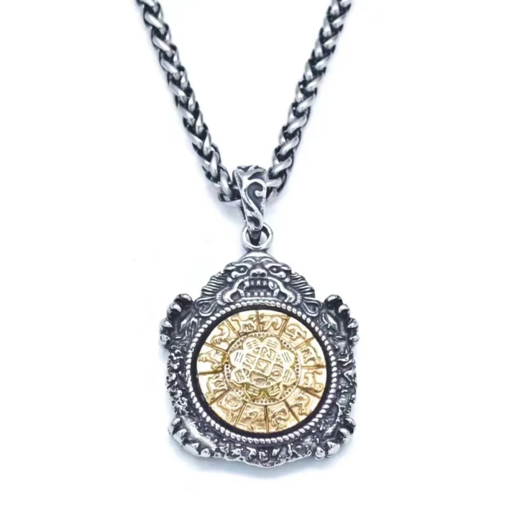 جديد تسعة محلات القيل والقال كوكبة سلسلة بدلاية الرجال ريترو موضة الاتجاه الشارع المتخصصة الهيب هوب قلادة مجوهرات #4