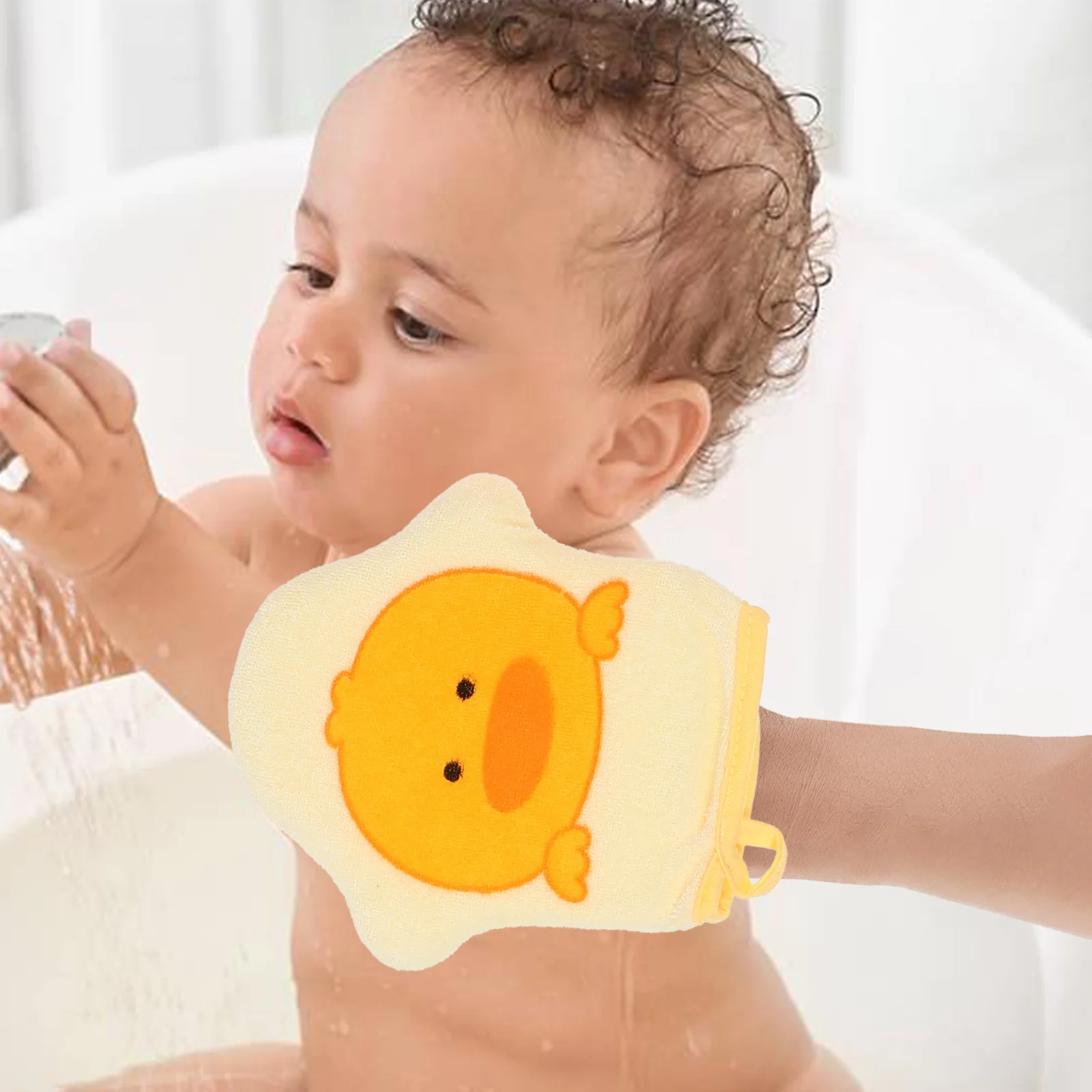 

3pcs Children Bathing Gloves Soft Cartoon Design Kids Baby Shower Scrubber Body Exfoliating Bathroom Accessories