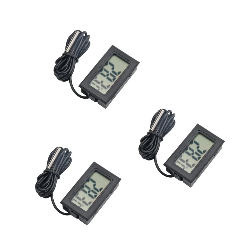 Mini termometro digitale LCD FY-10 sensore di temperatura incorporato monitor bagno d'acqua acquario rilevatore di temperatura per auto