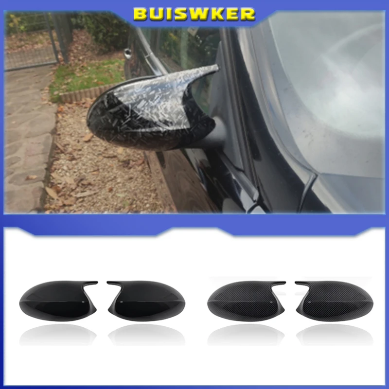 Replacement Rearview Side Mirror Covers Cap For BMW E90 E91 E92 E93 E81 E87 E82 E88 3 1 Series M Accessories Carbon Fiber Gloss