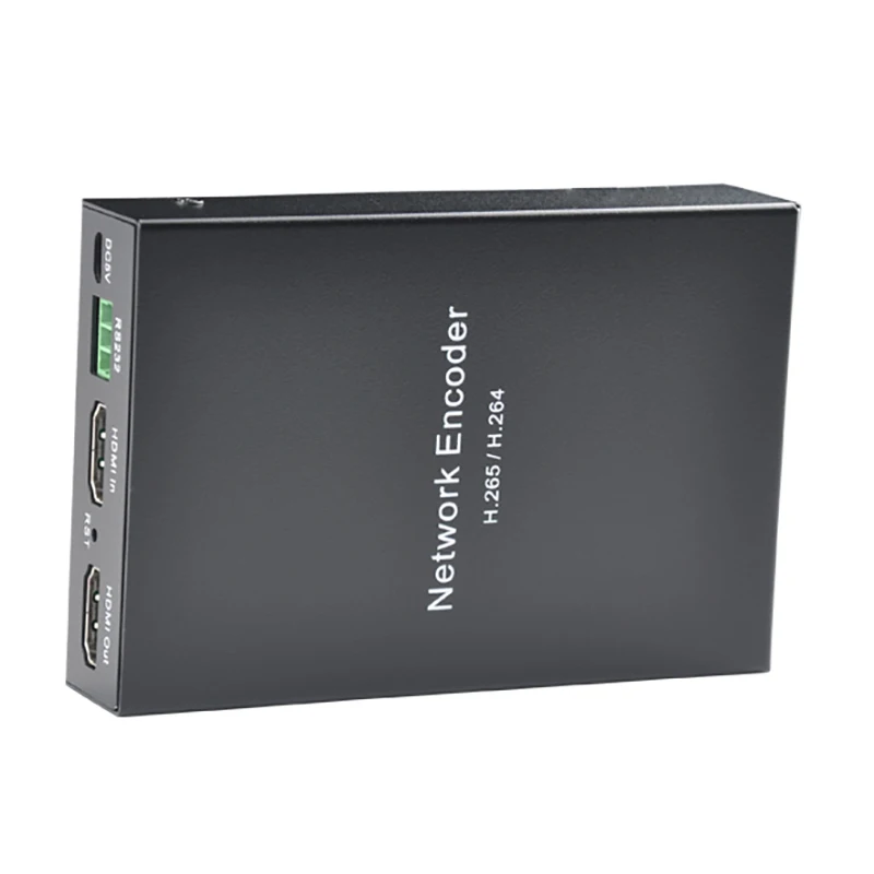 Live Streaming HD Network Video Encoder H.265 HEVC H.264 Support with TF Card for Radio & TV Broadcasting Equipment