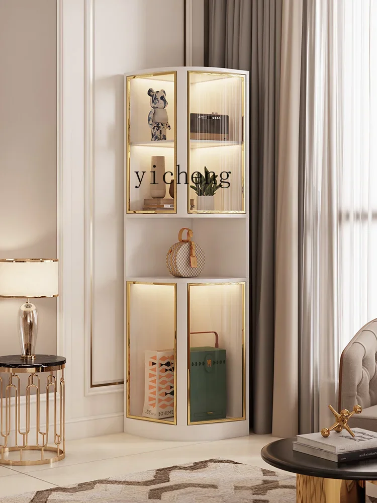Corner Storage Household Corner Cabinet Triangle Tea Cabinet Living Room Meal Side Locker