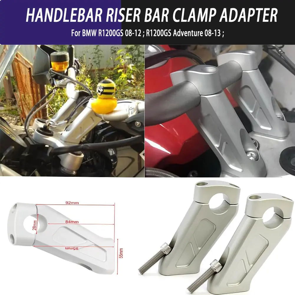 

Motorcycle Modified Replacement Parts Handlebar Risers Bar Kit Mount Handle Clamp For BMW R1200GS 08-12 R1200GS Adventure 08-13