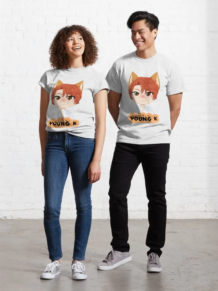 

Day6 YoungK Fox Classic T-Shirt Oversized T-shirts For Women/Men Clothing New Fashion Top Tees