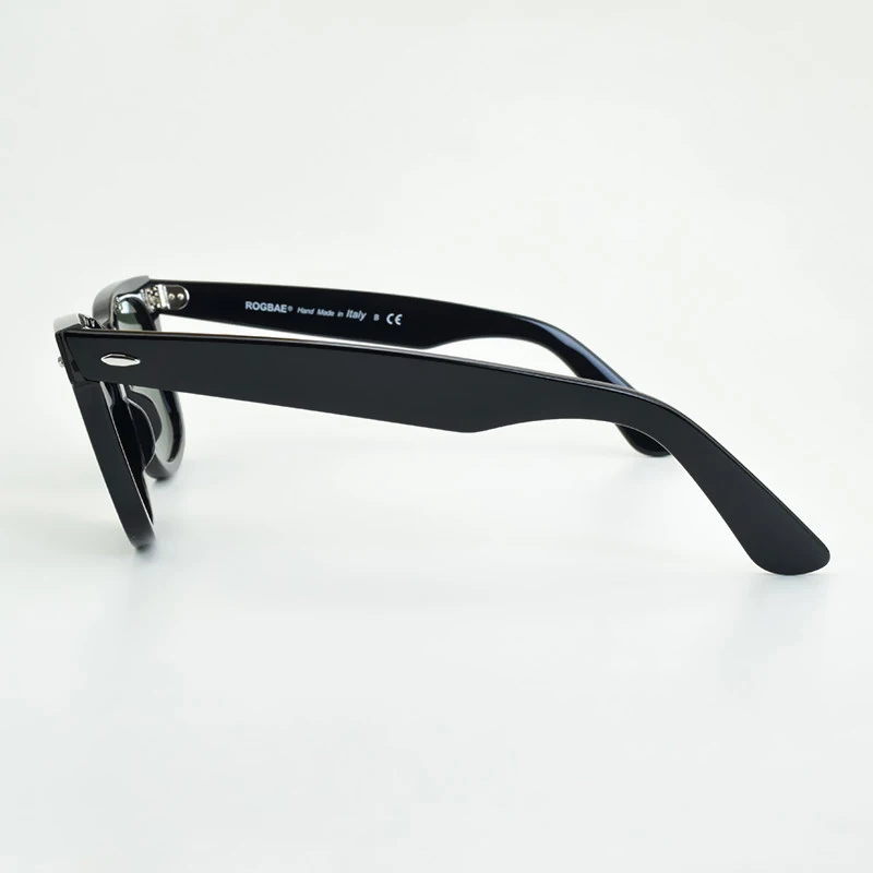 SUN Brille Classics Glaslinse Acetat Sonnenbrille Herren Y-2140 Doppelniet Design Brille Elegante weibliche quadratische UV-Sonnenbrille – Detail 4