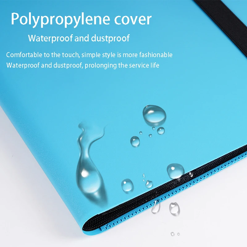 Album na karty A4 z 9 kieszeniami, segregator na luźne kartki, 360 kieszeni, wielokolorowy zestaw albumów na karty do gier, do przechowywania pamiątek/kolekcji kart do gier.