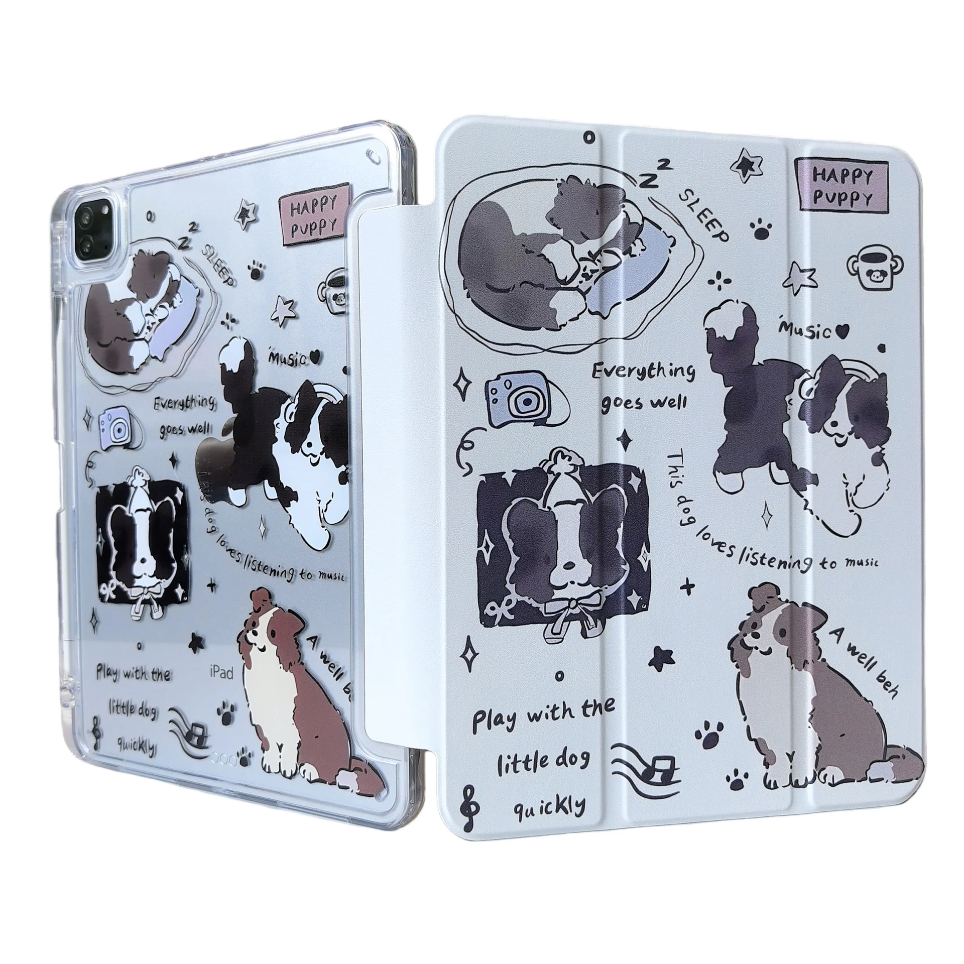 

Чехол для планшета с слотом для щенка для iPad Mini 6 7 Pro 2025 2024 2022 2021 2020 2019 2018 2017 11 10th Air 2 3 4 5 6 7 Cover