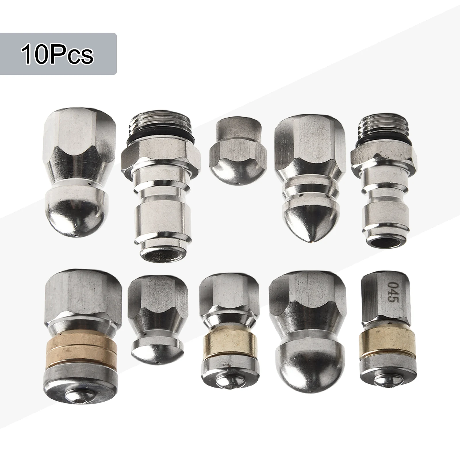 

Cleaning Nozzle Tips Jetter Heads Various Nozzle Convenient Connection For Jetter Pressure Washer Parts Rotating Button