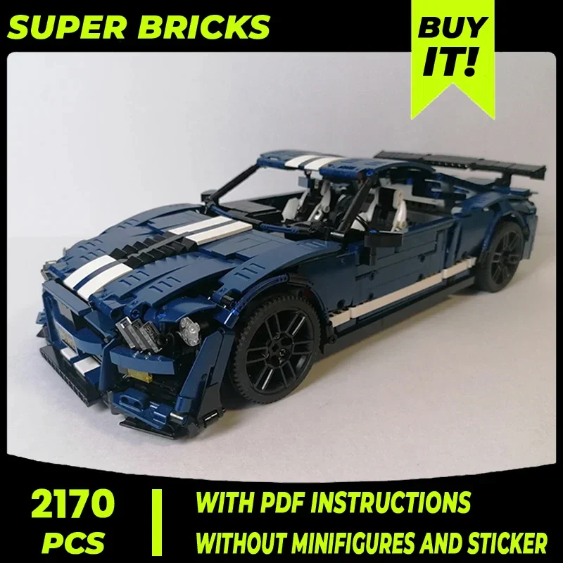 Moc Building Blocks Supercar Model Speed Champion GT500 Technical Bricks DIY Assembly Construction Toys For Child Holiday Gifts