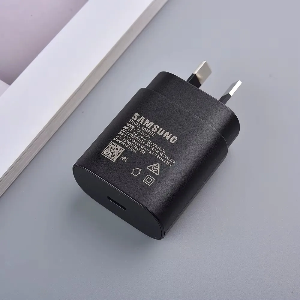 Samsung S25 S24 A56 5G Usb Type C 25W AU Plug Super Fast Charge Charger PD Wall Power Adapter For Galaxy S22 S23 Note20 Ultra - náhled 4