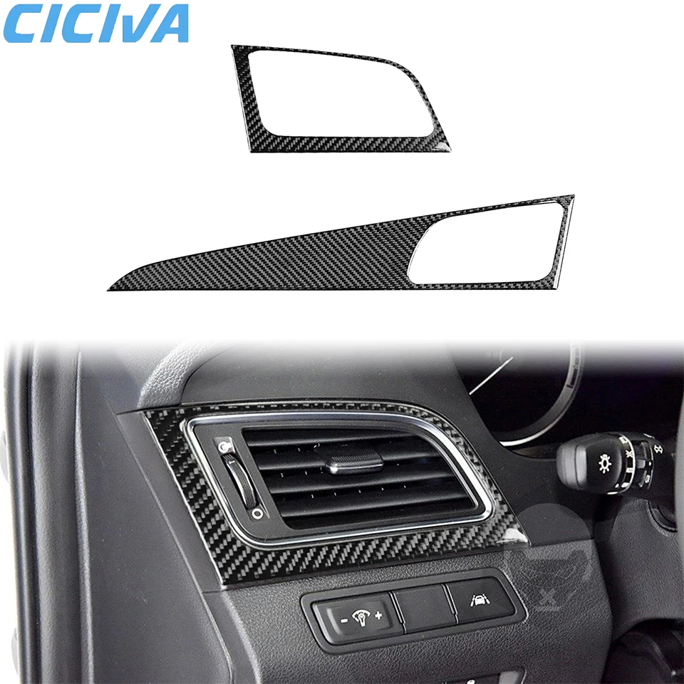 

Soft Carbon Fiber Instrument vent surround Car Interior Decoration Sticker For Hyundai Sonata 9th 2015-2017