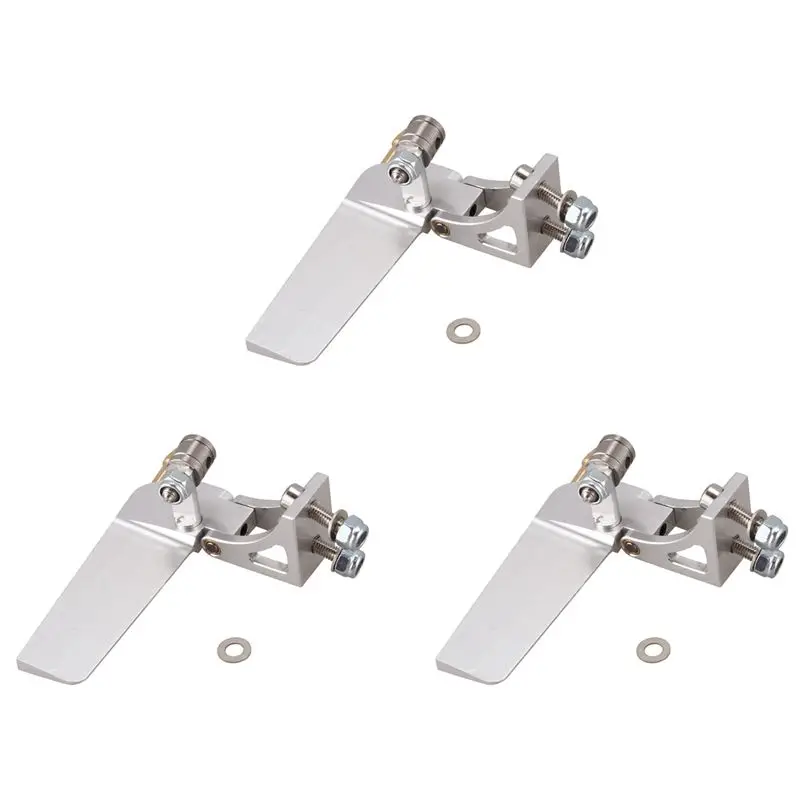 X18A-3PC barco rc liga de alumínio absorvente de água leme 52mm leme de direção para barcos rc de controle remoto peças cnc