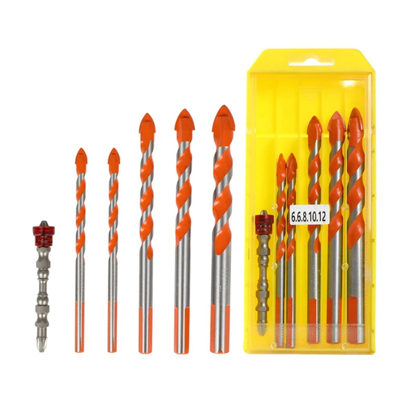 

Hand Drill Accessories Triangle Drill Bit Combination Tool Set Is Used For Maintenance And Replacement