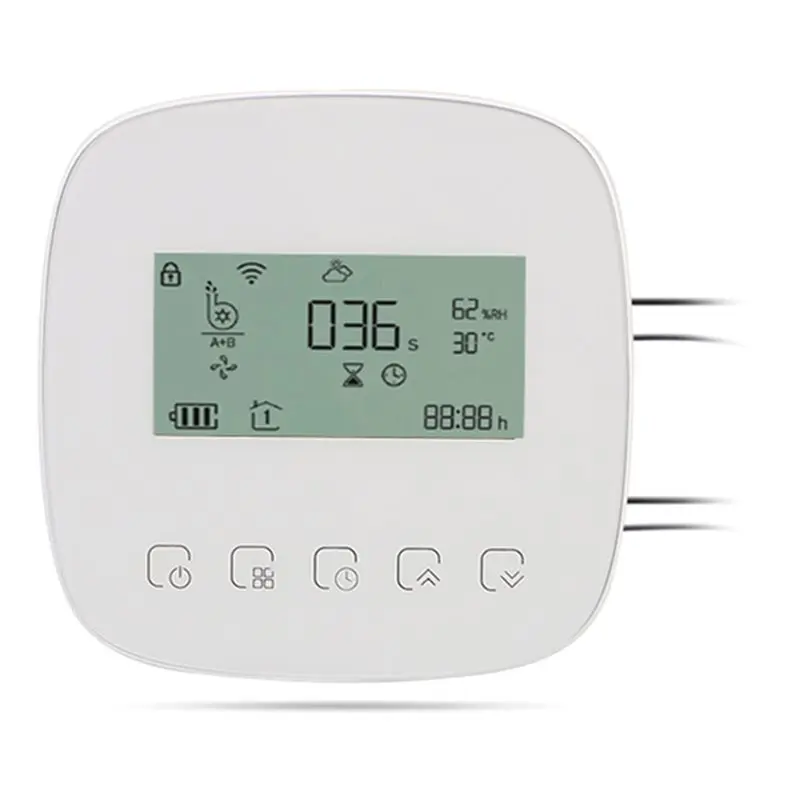 

【EFFICIENT 】Irrigation Timer Digital Watering System Micro-Drip Irrigation Controller With Solar Panel Intelligent Automatic Wat